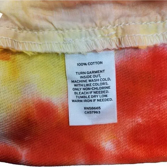 NWT BP. Womens Small Tye-Dye Elastic Waist Shorts Raw Hem Pockets HIgh Waist - Picture 11 of 14